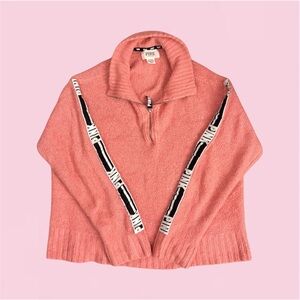 PINK Victoria's Secret Quarter-Zip Sweater